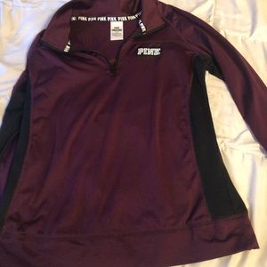pink 1/4 zip